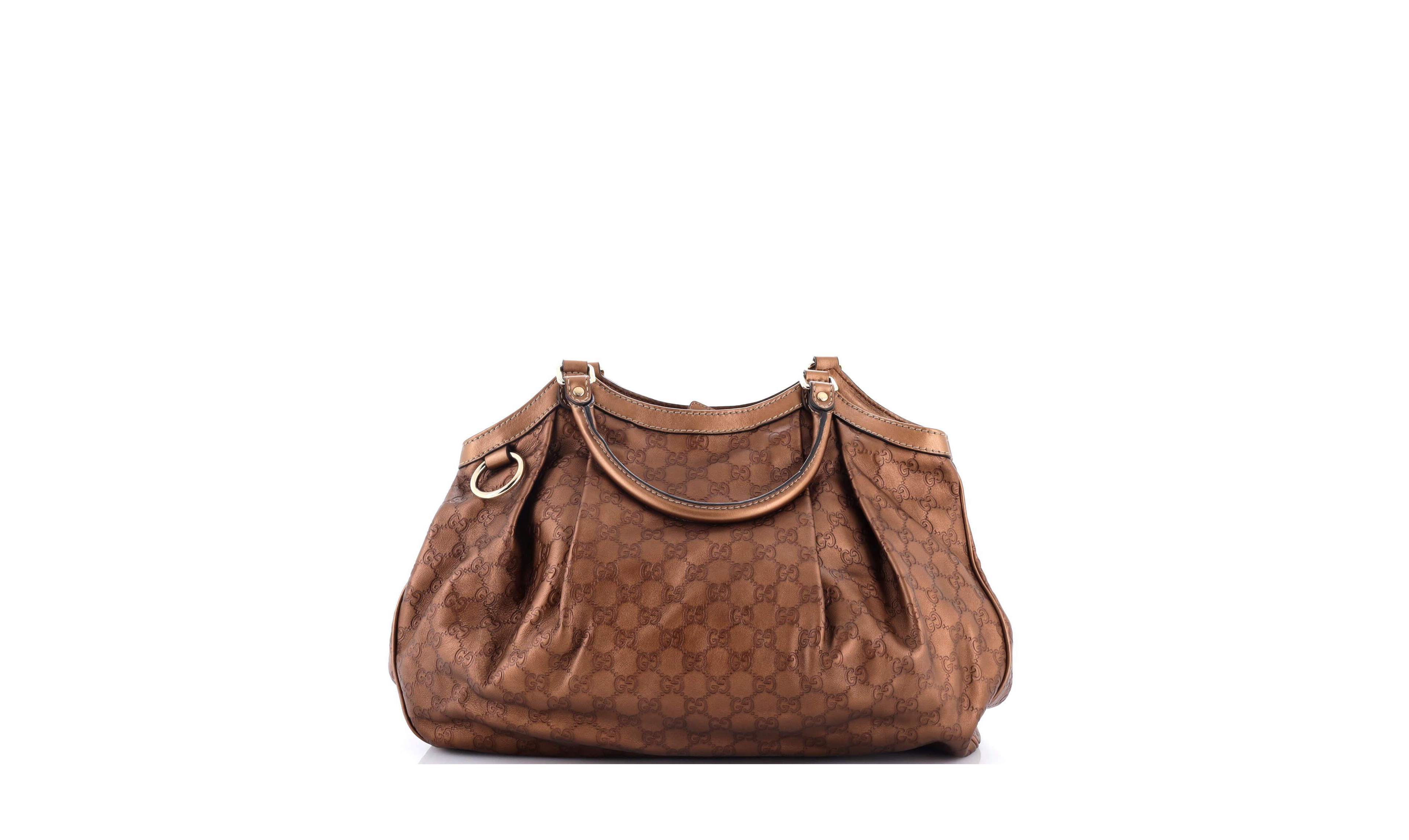 Pre-Owned Gucci Large Sukey Tote Guccissima Leather