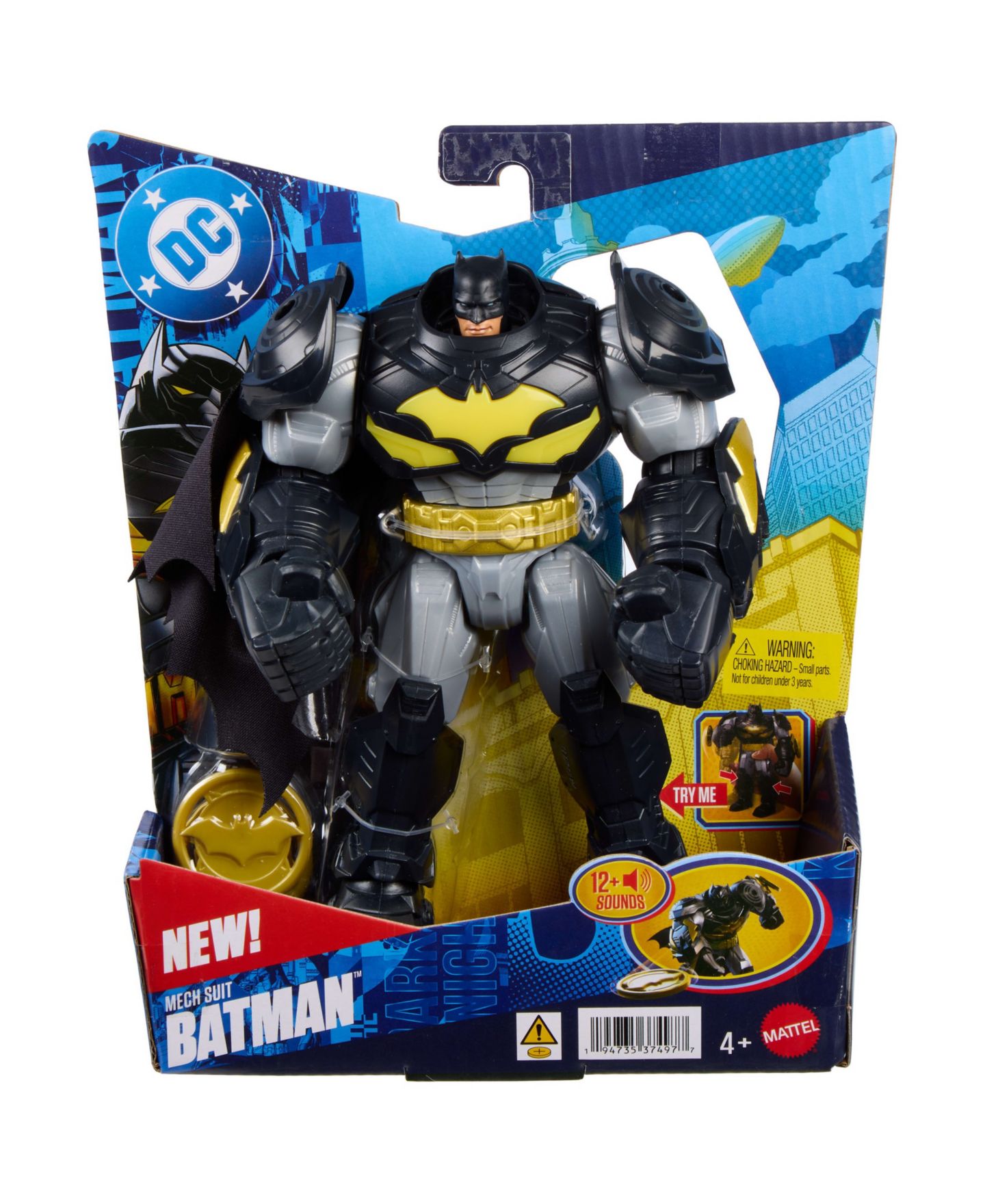 Детская фигурка DC Comics Batman DC Premier Mech Suit Oversized Battle Disc Action Lights & Sounds Action Figure, Ages 4+ — фото 6