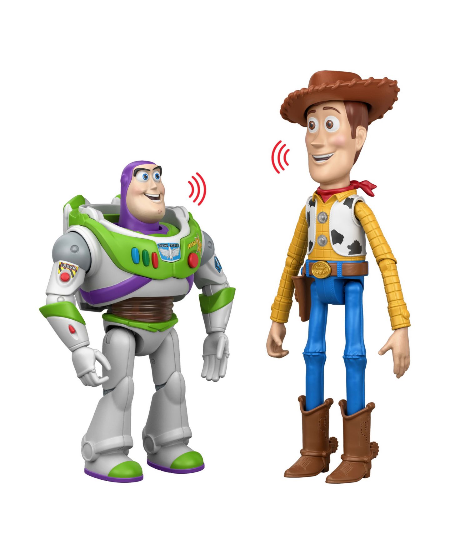 Набор фигурок Toy Story Woody & Buzz Lightyear, 30 см, интерактивные, 2 шт., от 3 лет — фото 4