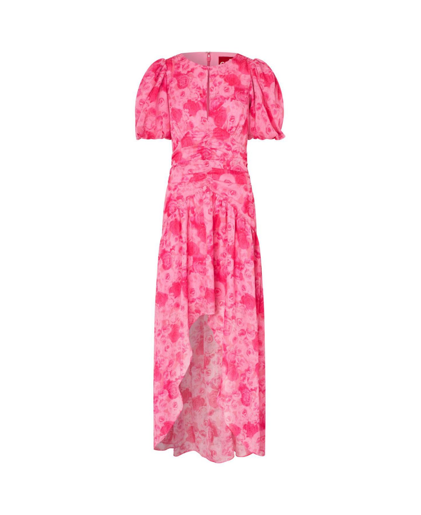 Женское платье CRAS Elaine Floral High-Low Maxi, цвет: Розовый — фото 8