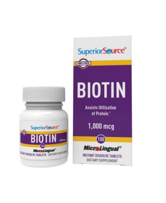 Biotin 1000 mcg - 100 Sublingual Dissolving Tablets