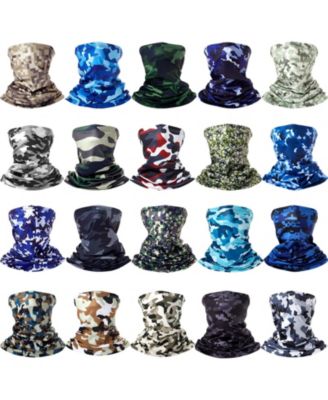 20 Pack Neck Gaiter Breathable UV Protection Face Mask Outdoor Head Wrap Scarf