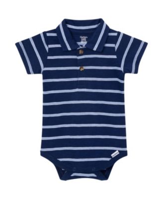Baby Boys'(0-3 M to 18 M ) Polo Bodysuit, Stripes