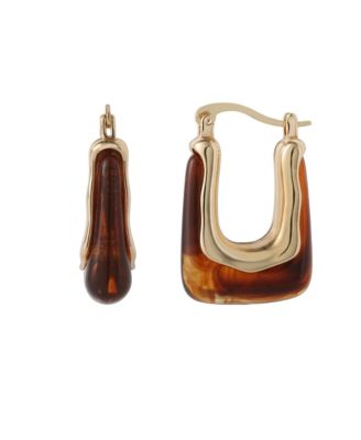 Square Hoop Earrings for Women,  Thick Earrings Drop