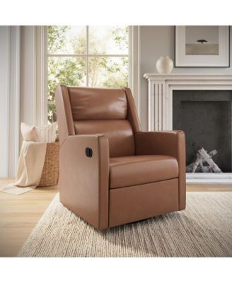 Mari Swivel Glider Rocker Recliner with USB/USB-C Charging Ports, Manual 270 Degree Swivel Recliner