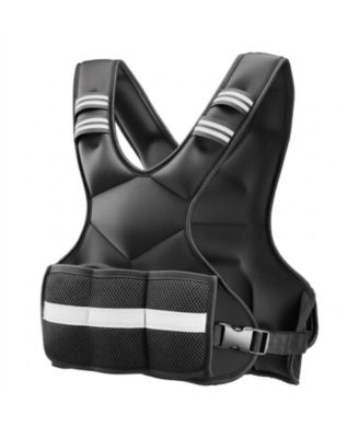 Adjustable 4-10 lbs Weighted Vest Set with 6 Weight Packs for Strength Training Running Jogging