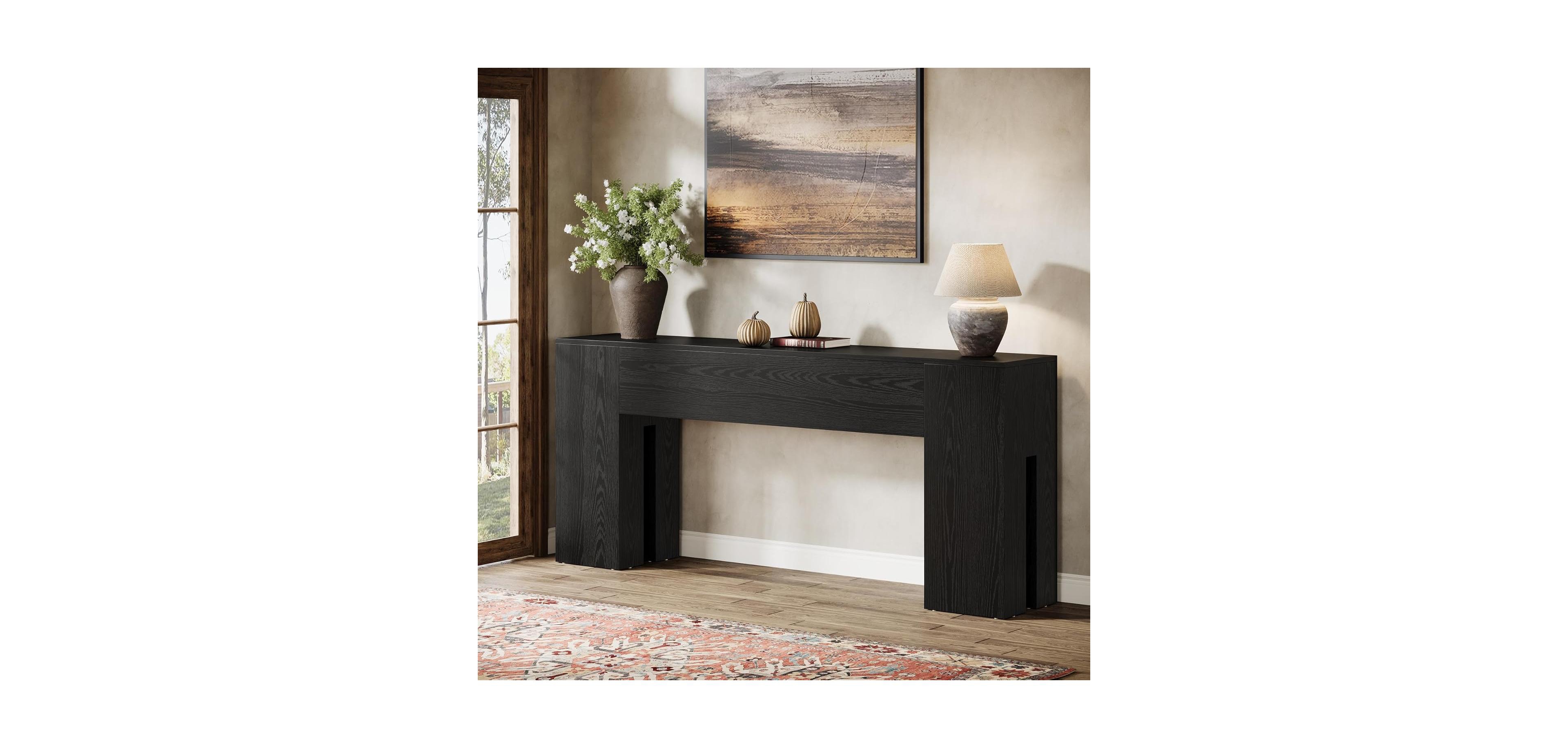 Tribesigns 71-Inch Long Console Table, Farmhouse Sofa Console