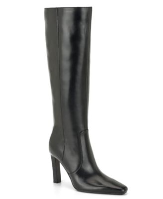 Women's Hover Tall Leather Square Toe Dress Boots