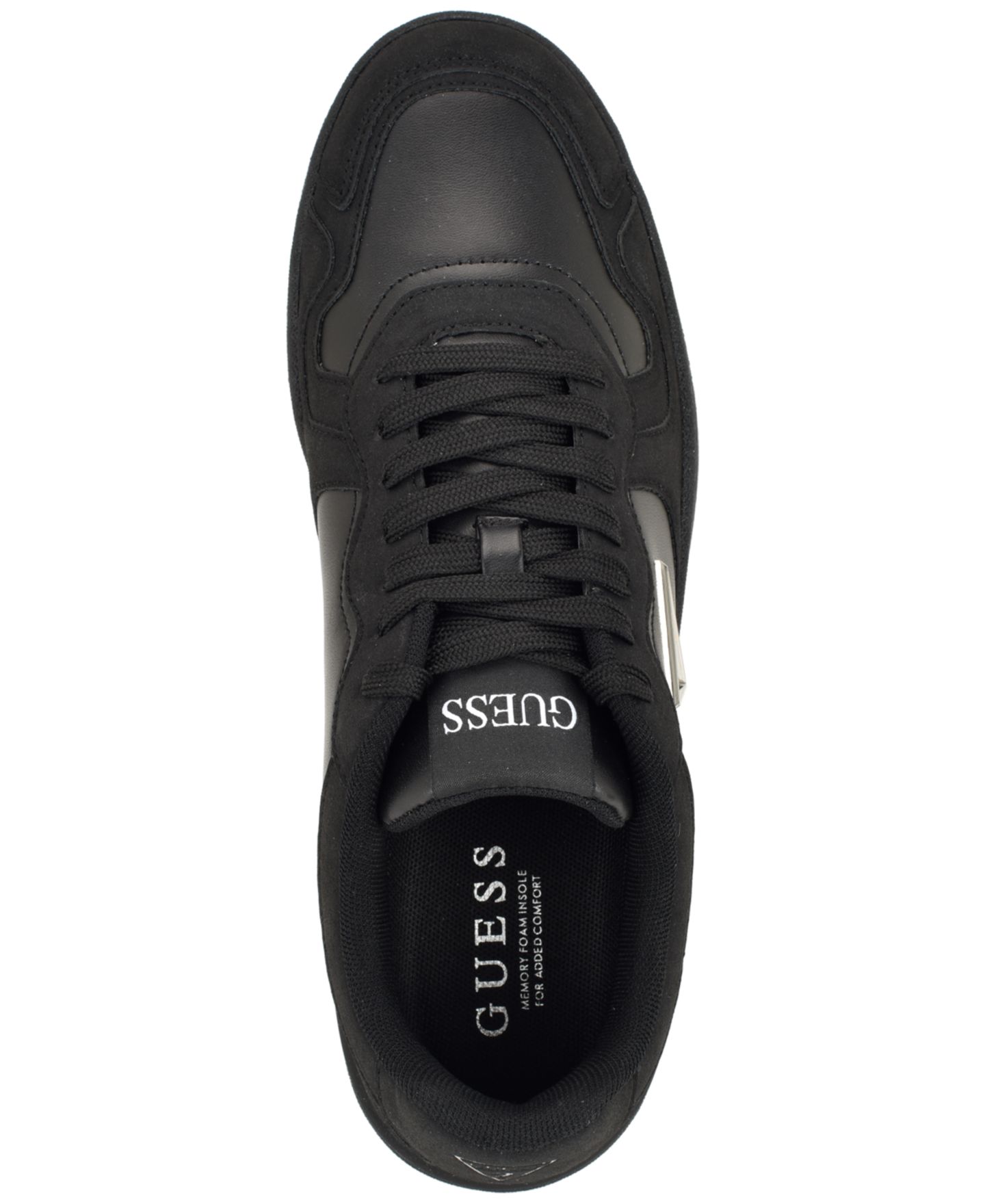 Мужские кроссовки GUESS Nomen Round-Toe, цвет: Чёрный — фото 4