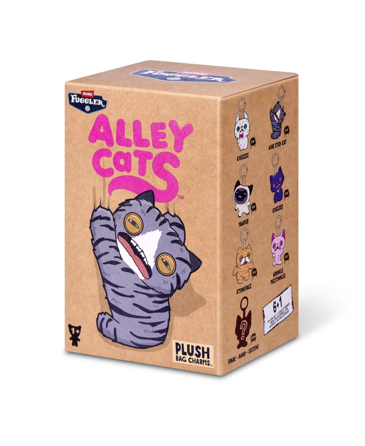 Fuggler Mini Alley Cat Series 1 5" Keyring Plush, Blind Box