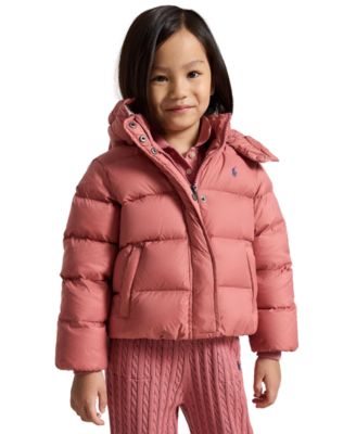 Girls' 2T-6X Down Hooded Jacket