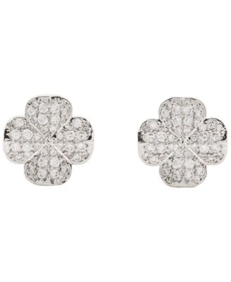 Spade Flower Stud Earrings