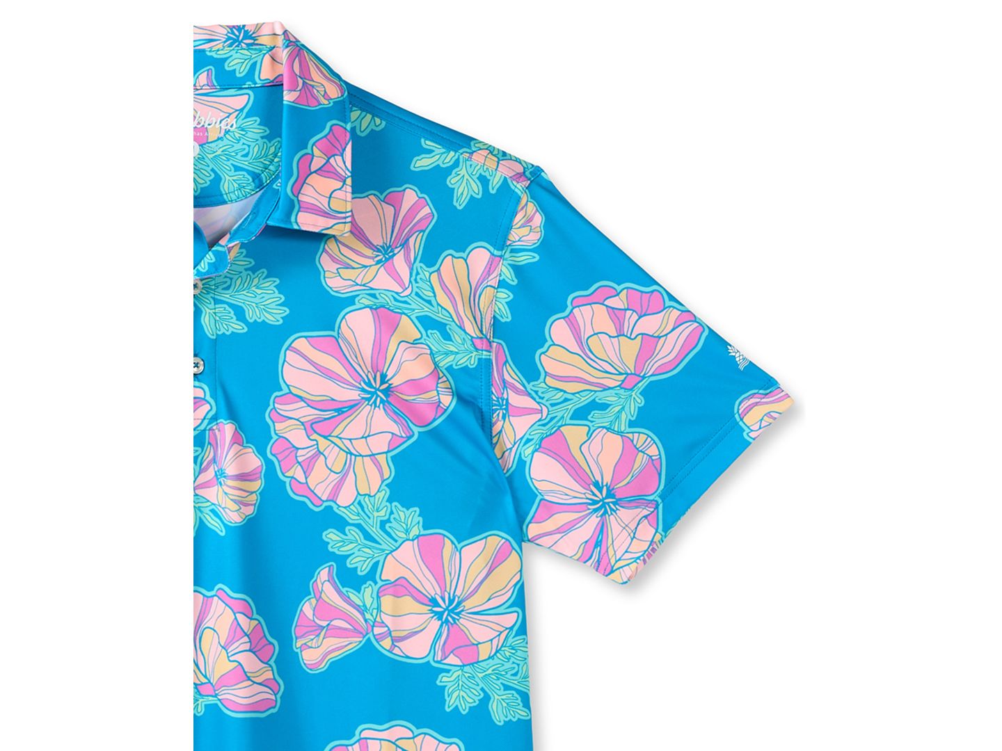 Мужское поло Chubbies Great Grand Poppy Regular-Fit Polo Shirt, цвет: Яркий синий — фото 2