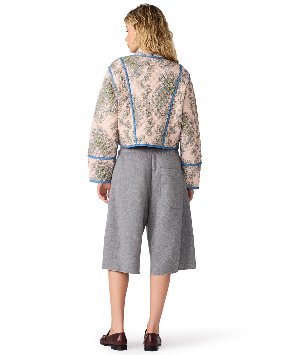 Steve Madden Women's Adalynn Quilted Cropped Jacket