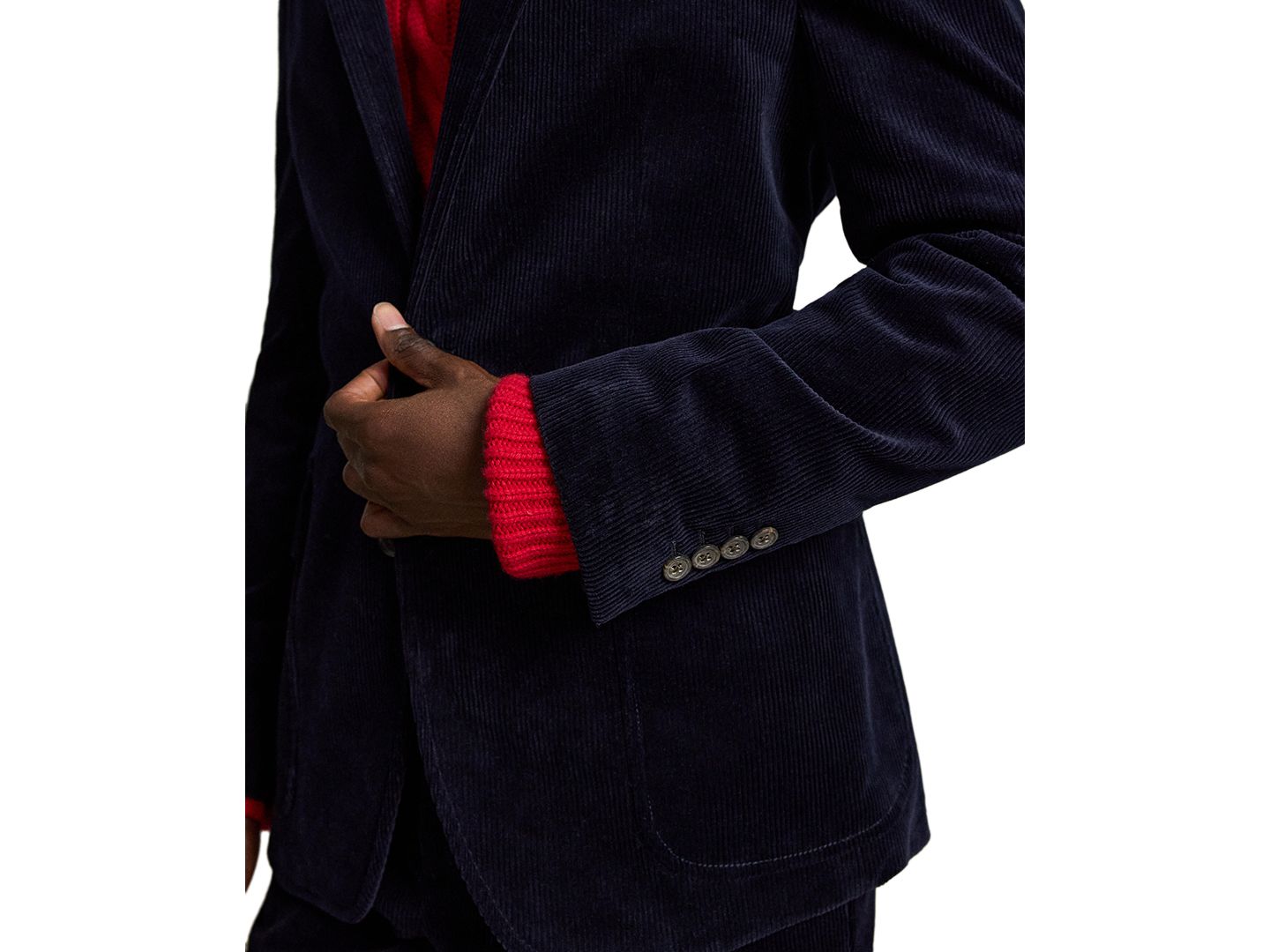 Мужской пиджак Polo Ralph Lauren Polo Modern Stretch Corduroy Suit, цвет: Тёмно-синий — фото 6