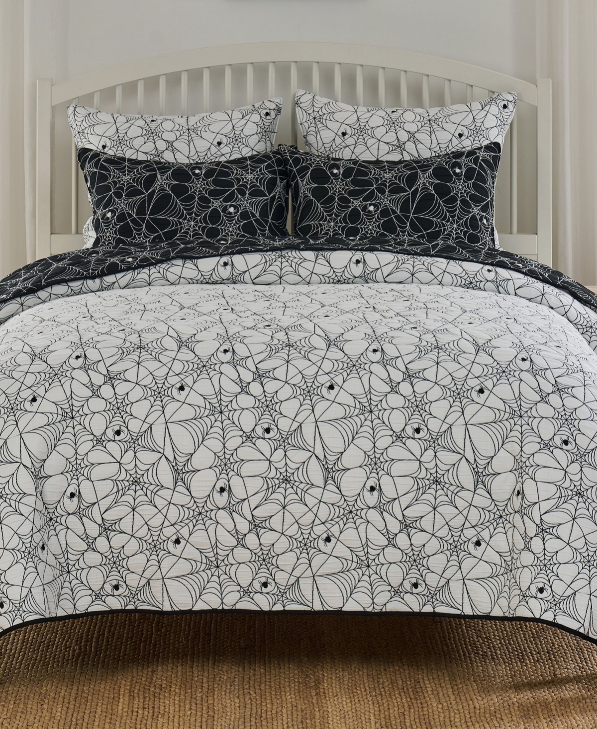 Greenland Home Fashions Spinderella Jacquard-Woven -Piece Coverlet Set