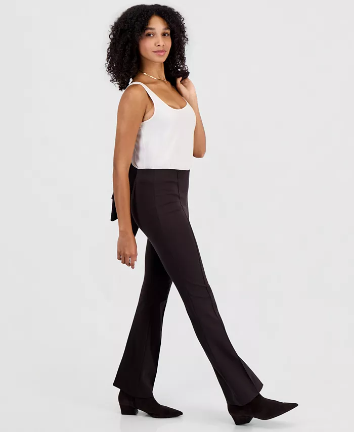 Women's Pull-on Flare Mid-Rise Pants - thumbnail 6