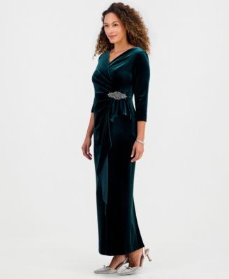 green velvet dresses for women Women's FDS1888