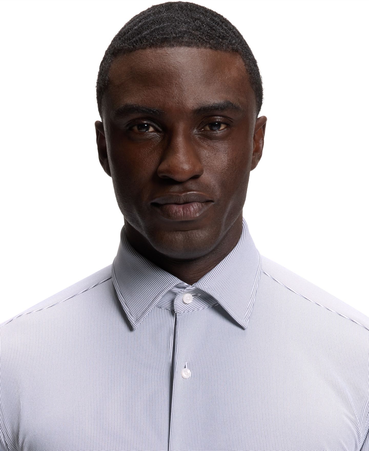 Мужская рубашка Hugo Boss BOSS by Stretch Jersey Regular-Fit Dress Shirt, цвет: Тёмный синий — фото 5