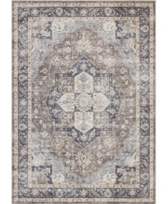 Homewell Machine Washable HAM4006 4'11"x6'11" Area Rug