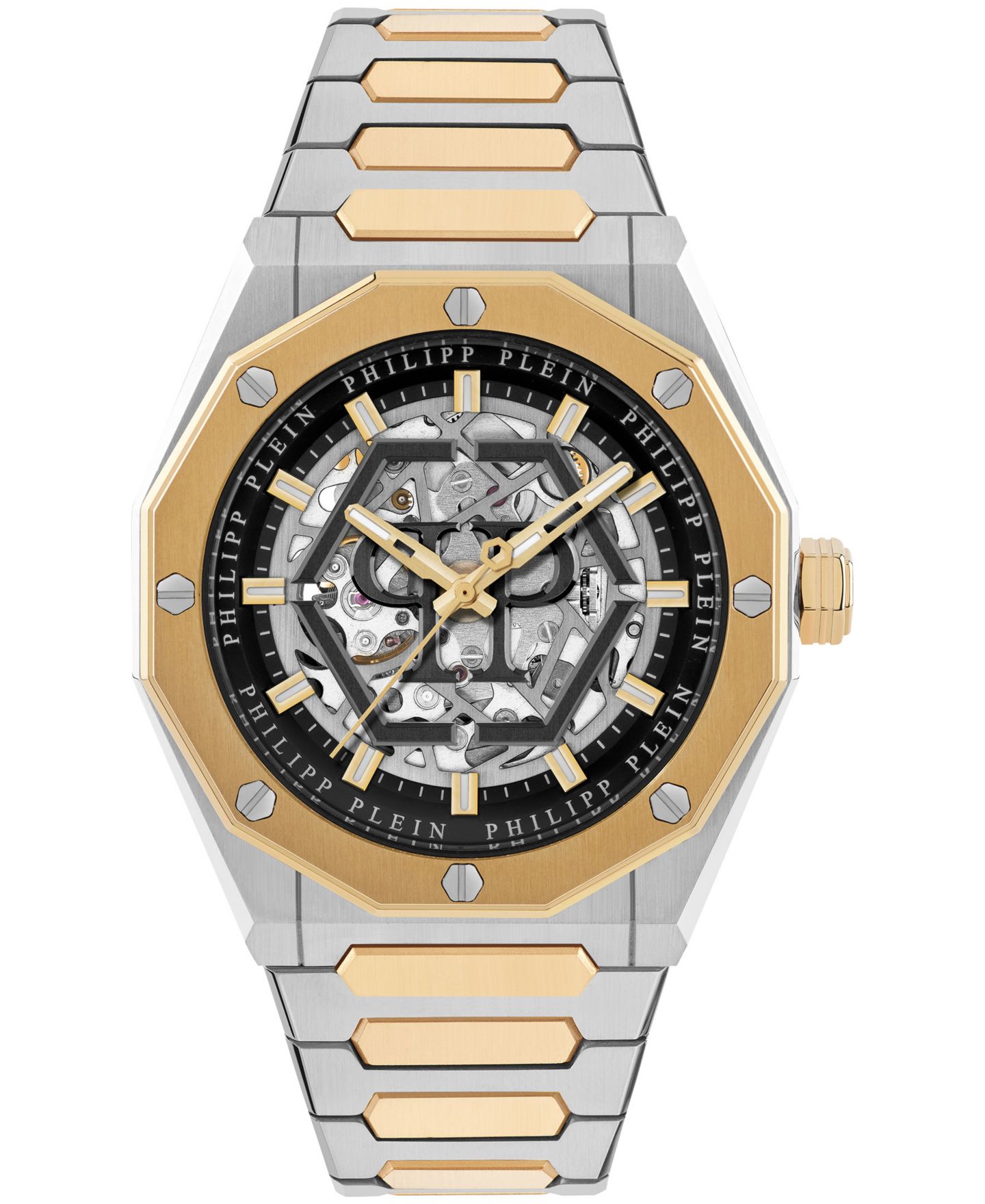 Мужские часы Philipp Plein Deluxe Two-Tone Bracelet Watch 44mm — фото 1