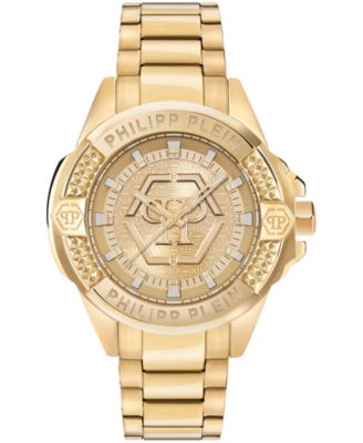 Majesty Men's IP Yellow Gold Stainless Steel Bracelet Watch 45mm