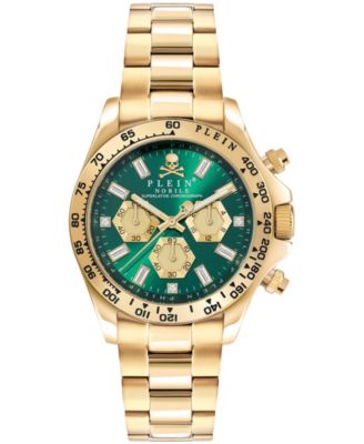 Nobile Men's IP Yellow Gold Stainless Steel Bracelet Watch 43mm