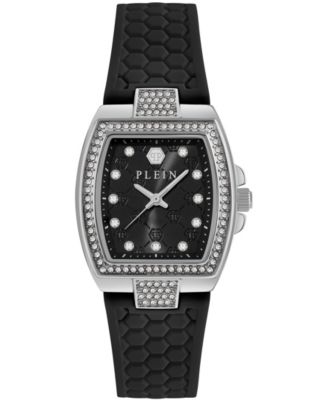 Supreme Women's Black Silicone Strap Watch 30mm