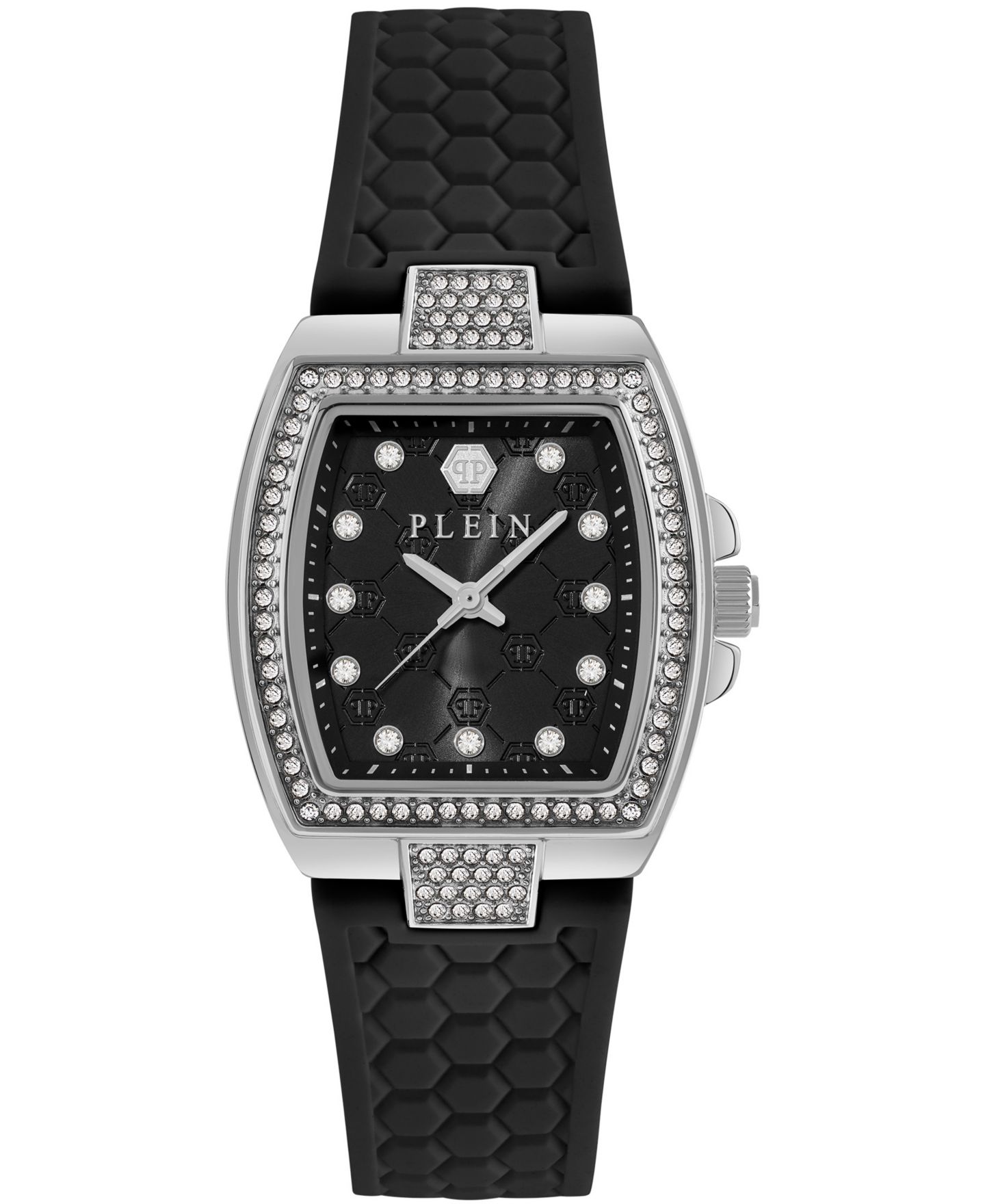 Женские часы Philipp Plein Supreme Black Silicone Strap Watch 30mm — фото 1