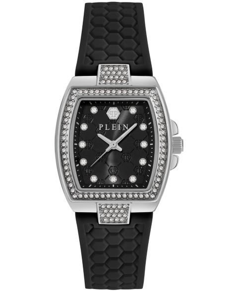 Женские часы Philipp Plein Supreme Black Silicone Strap Watch 30mm