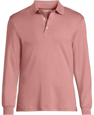Men's Long Sleeve Cotton Supima Polo Shirt