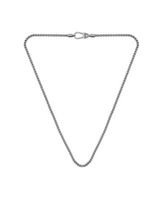Men's Liam Stainless Steel Ionic Plated Antique Silver Steel Necklace