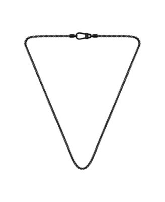 Men's Liam Ionic Plated Black Steel Necklace