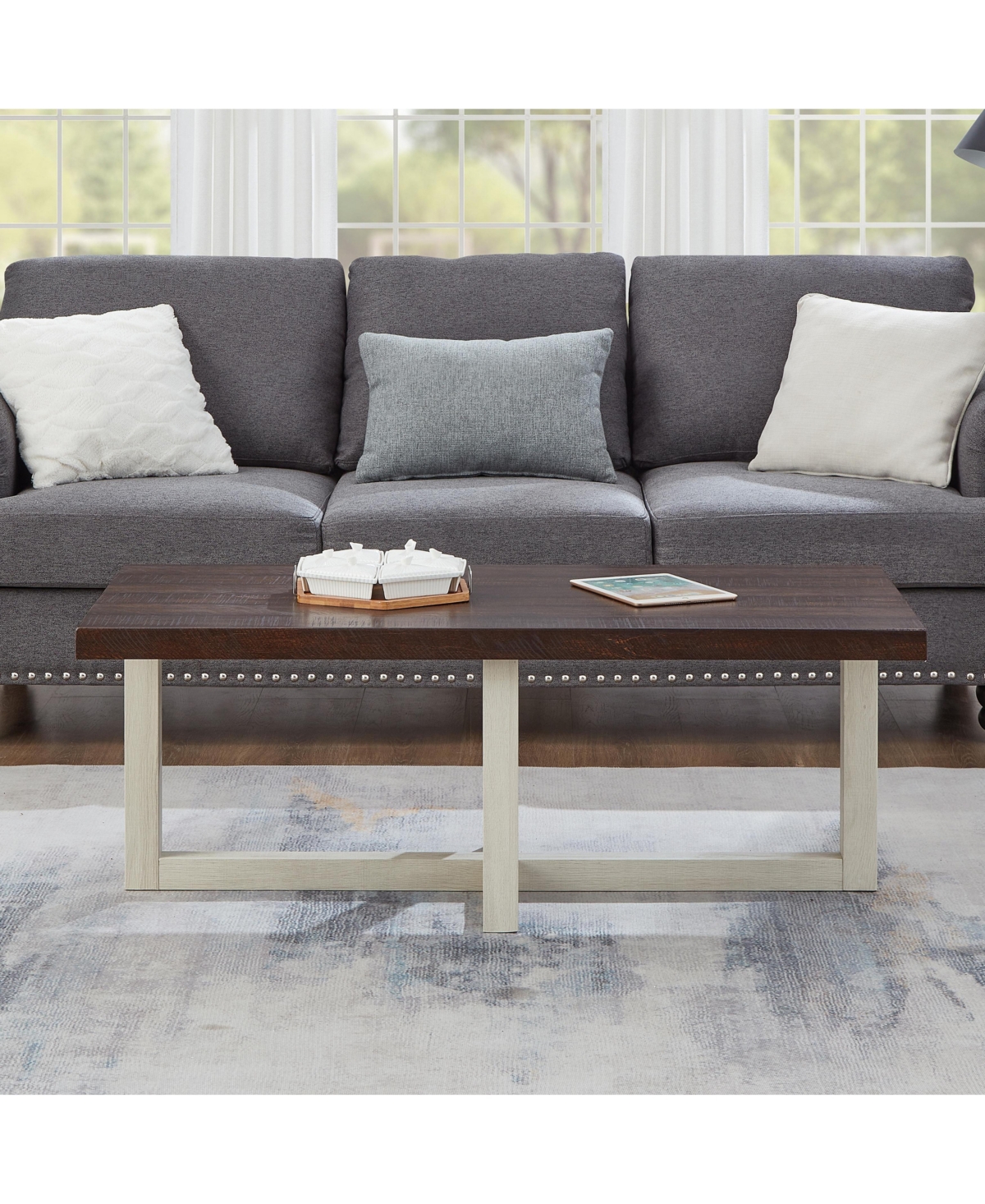 Flynama Contemporary Rectangular Coffee Table