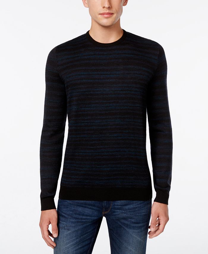 Calvin Klein Men's Space-Dyed Sweater & Reviews - Sweaters - Men - Macy's