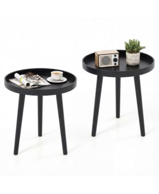 Round Side Table Sofa Coffee End Accent Table Nightstand Home Furniture.