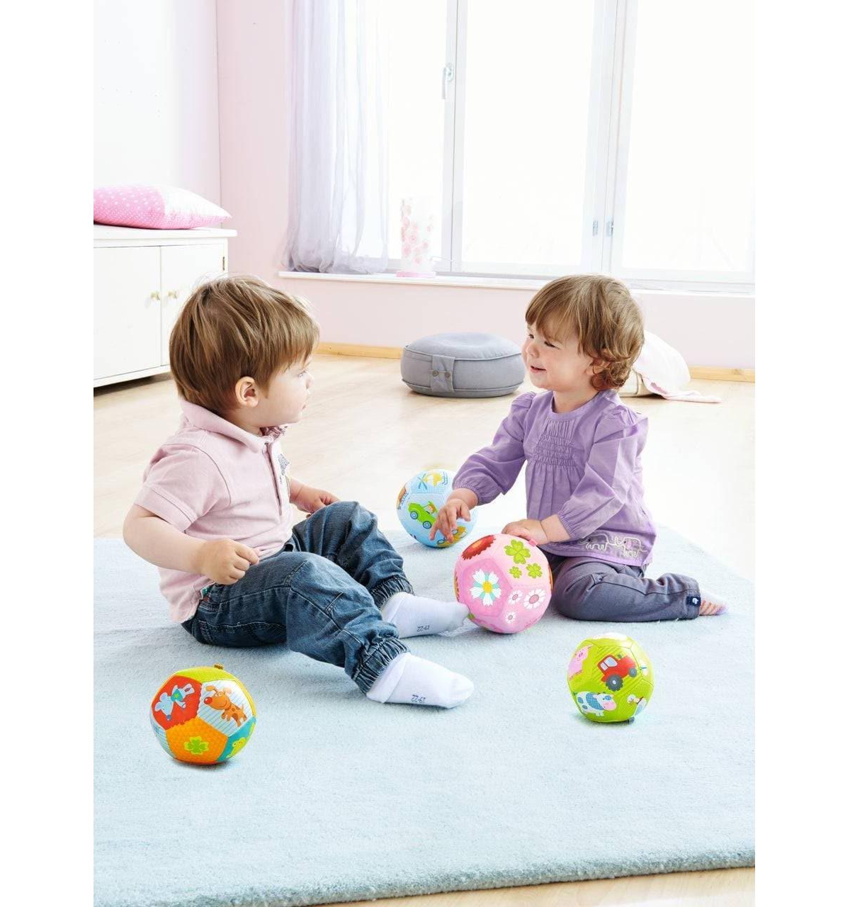 Haba Animal Friends Soft Sensory Tummy Time Baby Ball
