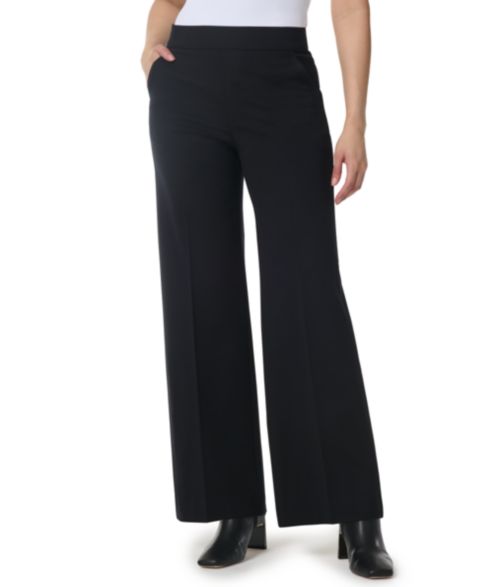 Женские брюки Gloria Vanderbilt High-Rise Wide-Leg Pull-On Trousers, цвет: Чёрный