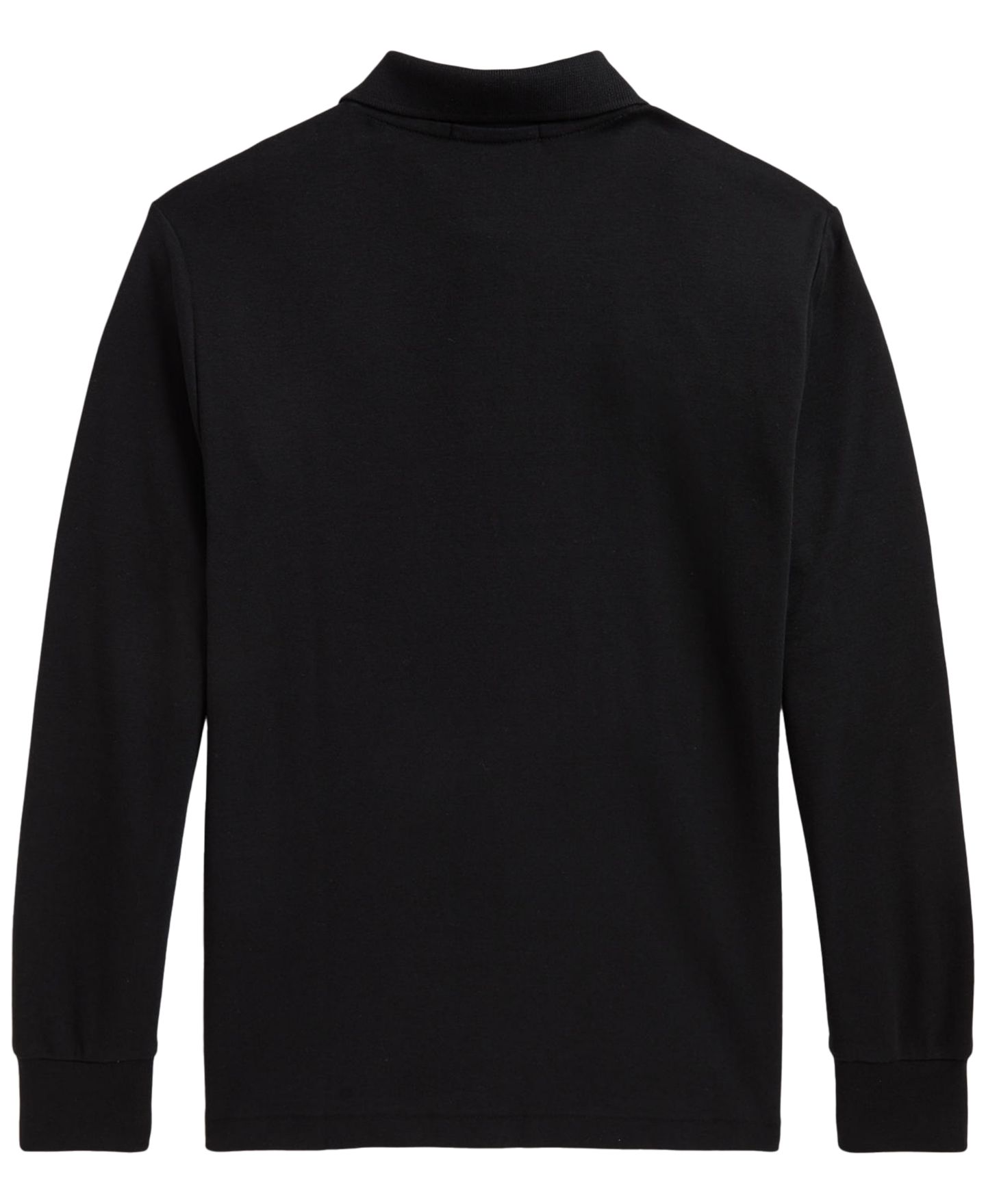 Поло Polo Ralph Lauren Soft Cotton Long-Sleeve Polo для мальчиков, цвет: Чёрный — фото 2