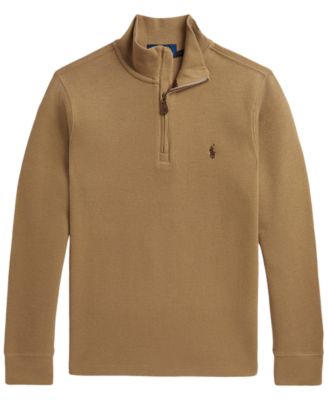 Boys' 8-20 Estate Rib Quarter-Zip Sweater
