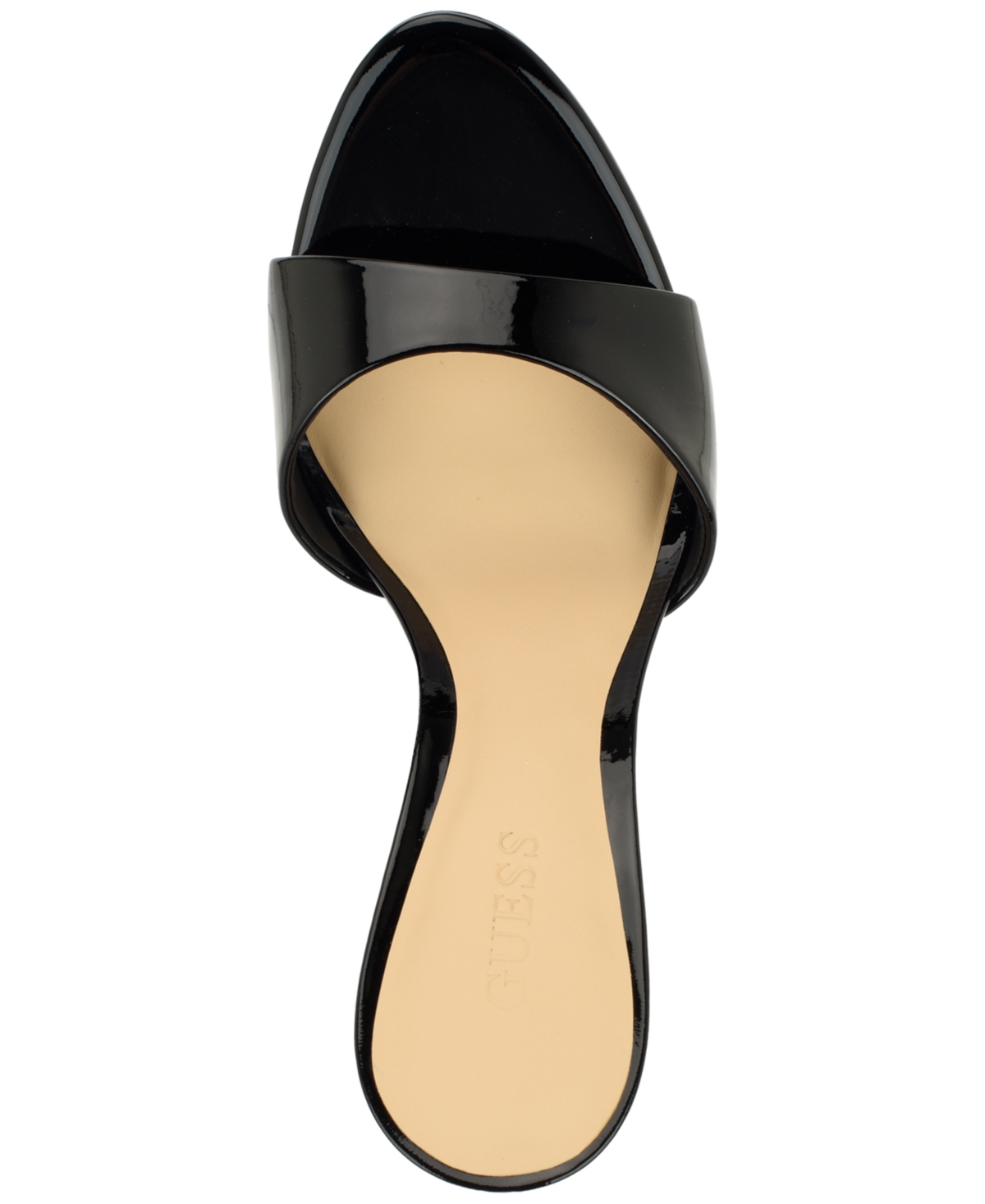Guess Women's Manzy Leather Slide Stiletto Dress Sandals