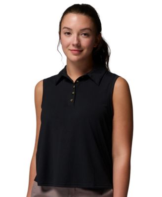 Women's Sleeveless Stretch Polo Top