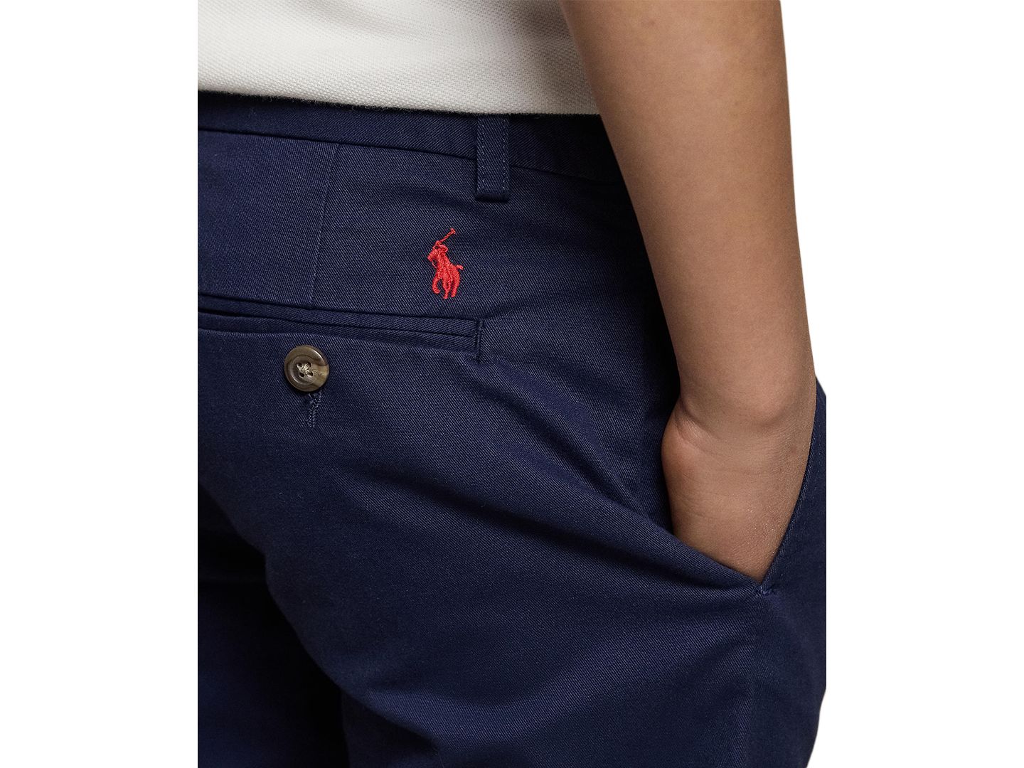 Брюки Polo Ralph Lauren Straight-Fit Stretch Twill Pants для мальчиков, цвет: Тёмно-синий — фото 3