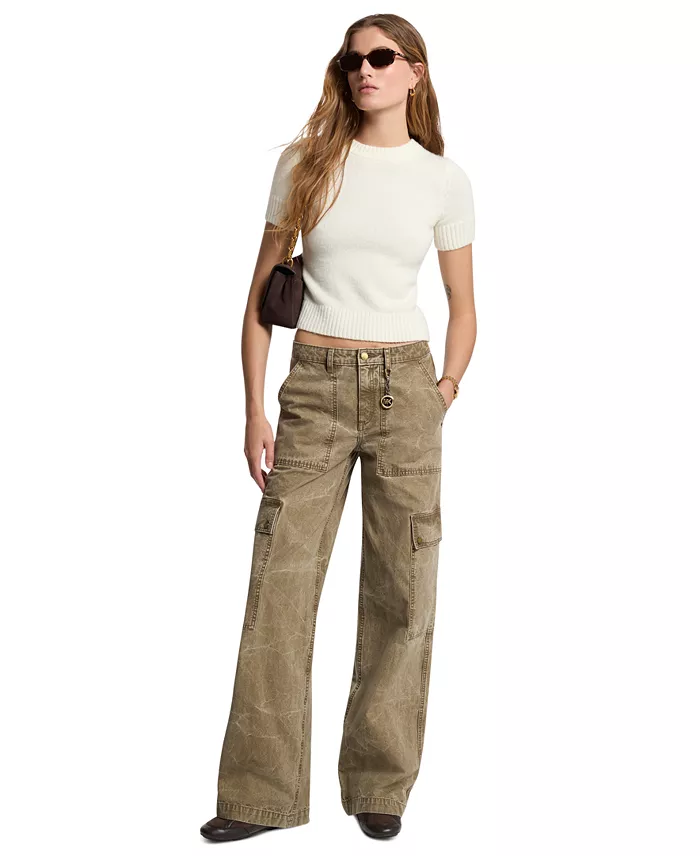 Women's High-Rise Wide-Leg Cargo Pants - thumbnail 2