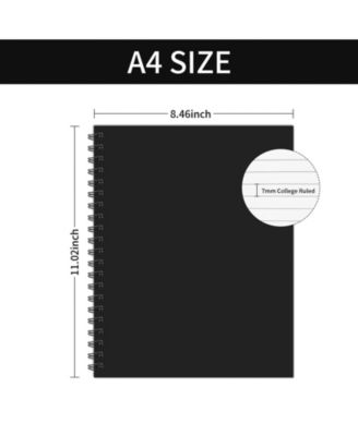 4 Pack Hardcover Spiral Notebooks College Thick Paper For School Office