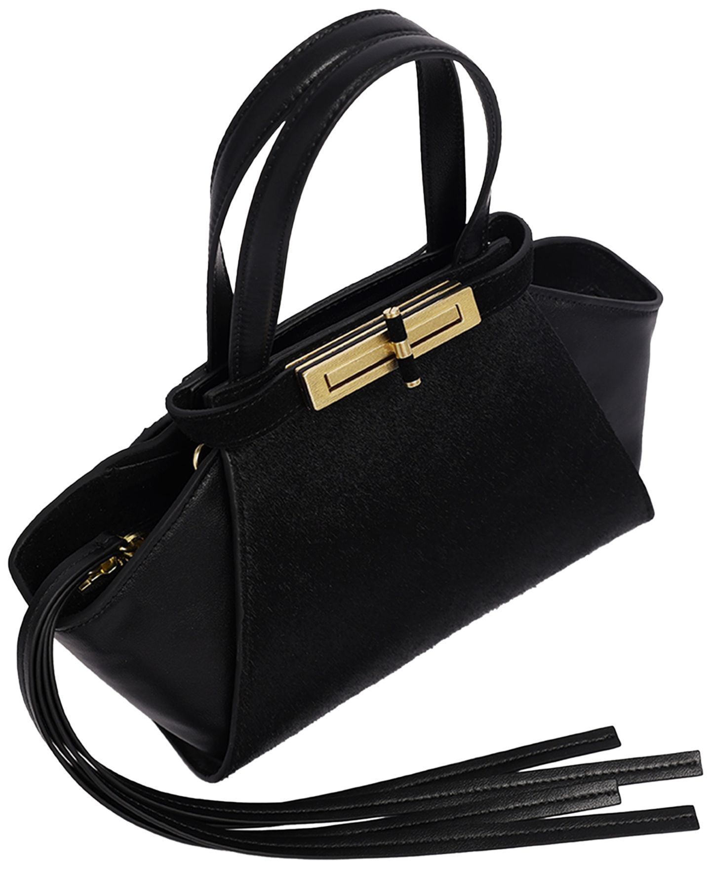 Женская сумка Kenneth Cole Crosby Small Satchel Handbag, цвет: Чёрный — фото 3
