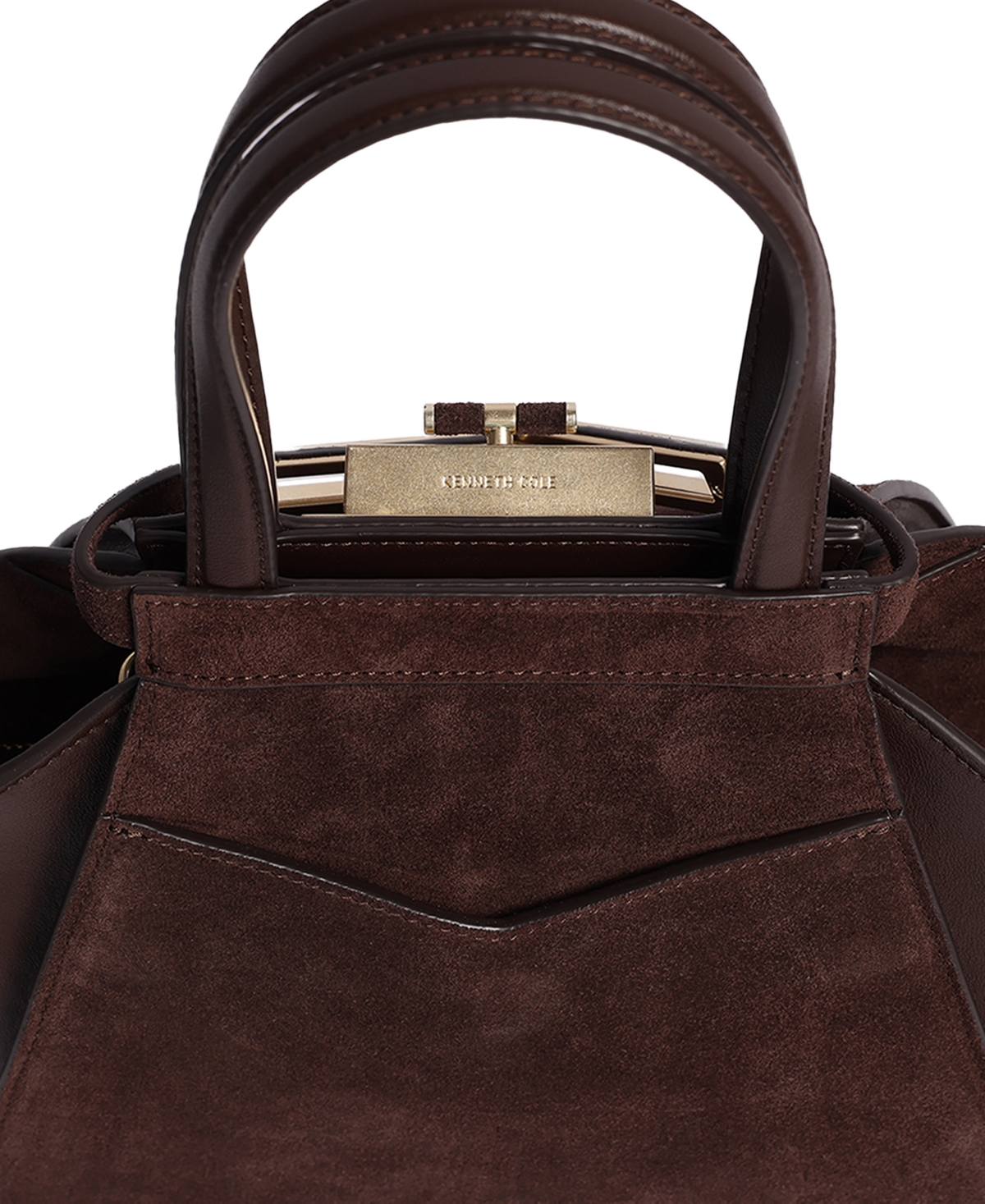 Kenneth Cole Detachable Leather Small Crossbody Satchel Handbag