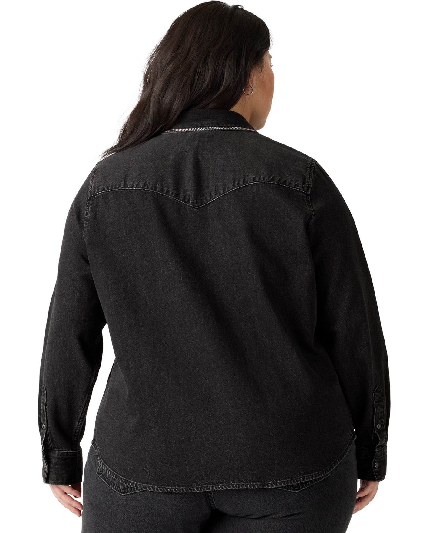 Женская рубашка Levi's Plus Size Ultimate Western Denim Button-Up, цвет: Road Less Traveled Western — фото 2