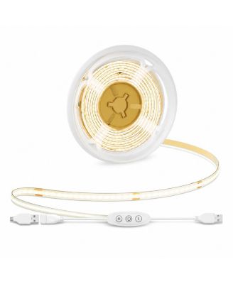 Dimmable USB COB LED Strip Lights Flexible Cuttable Task Lighting for DIY Projects