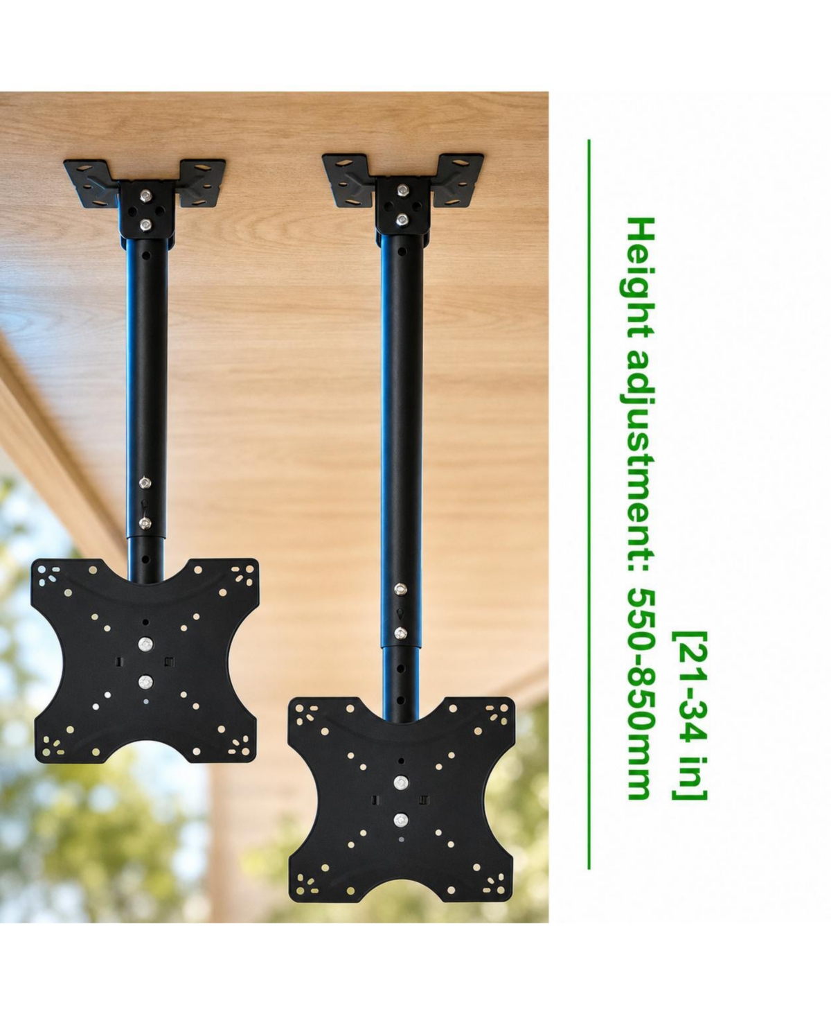 Lofree Adjustable Tilt Swivel Tv Ceiling Mount Bracket, Fits 14"-42"